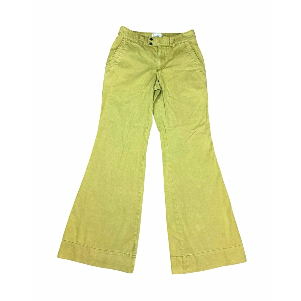 BDG Women's Green Twill Wide Leg Flared Pants Size 2